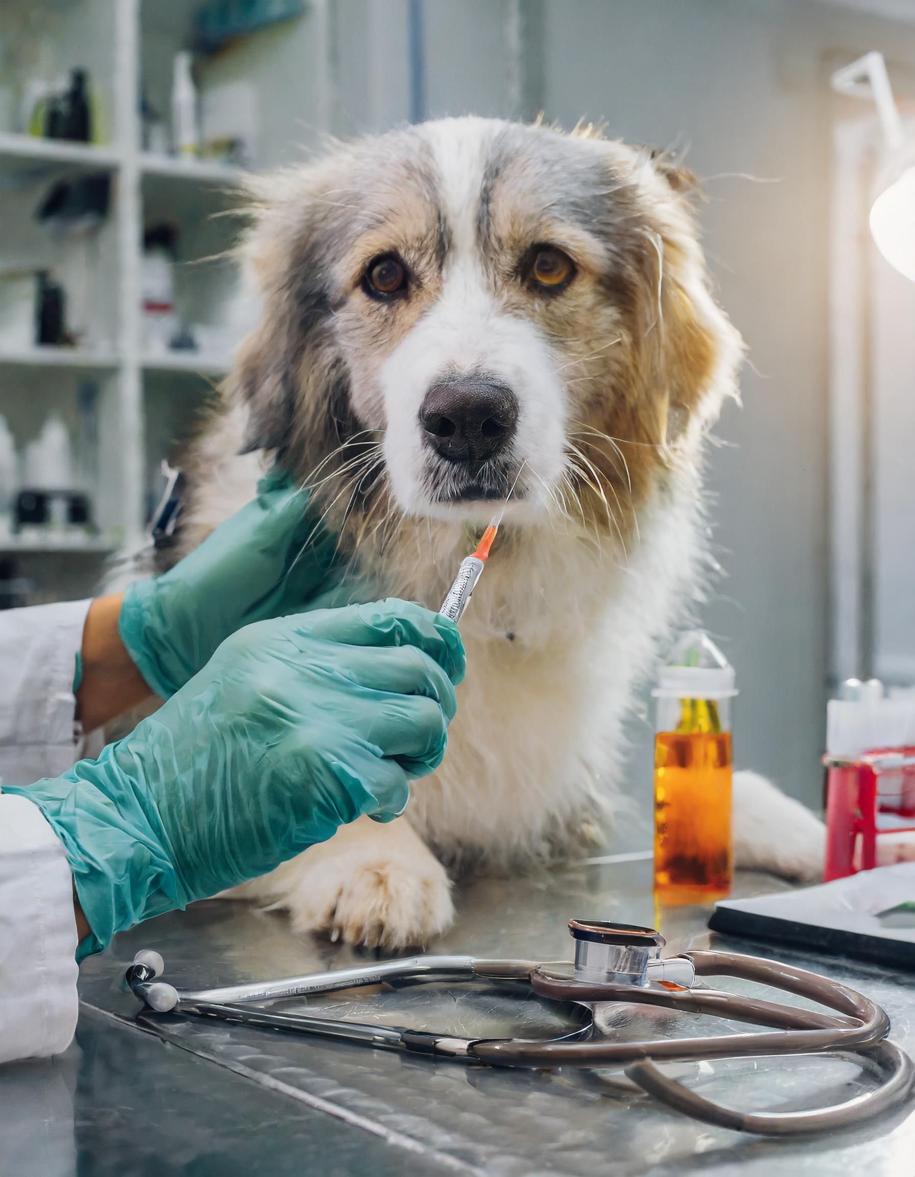 Dackel beim Tierarzt-Besuch